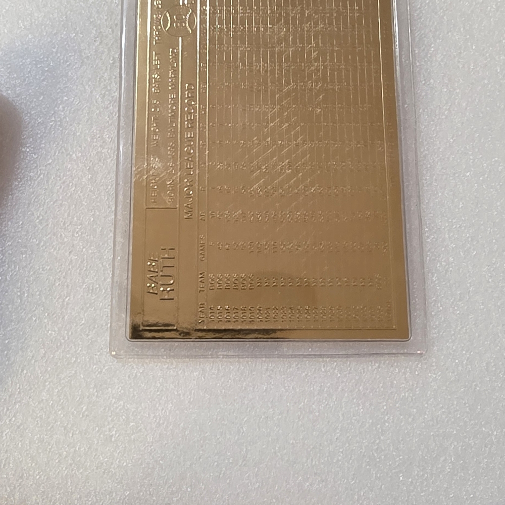 Gold Baseball Card - Picture 4 of 8